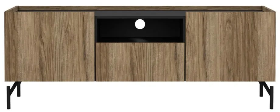 Brązowa szafka pod TV w dekorze dębu 147x54x41 cm Bergen – Tvilum