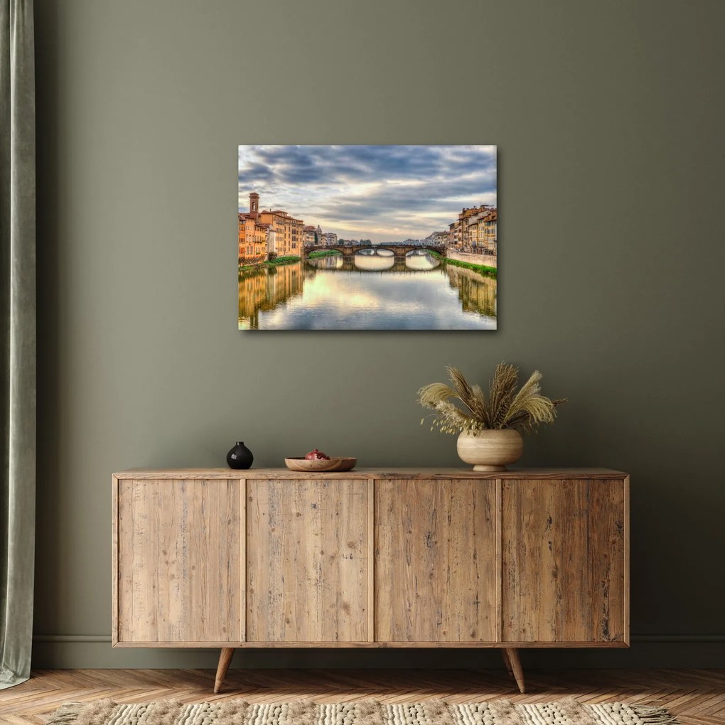 Obraz - Most przez rzekę (70x50 cm)