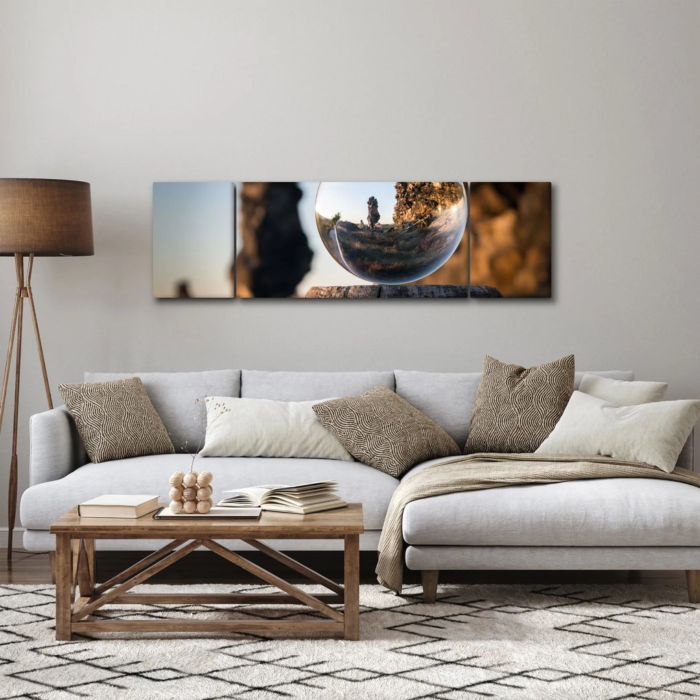 Obraz lupy i krajobrazu (170x50 cm)