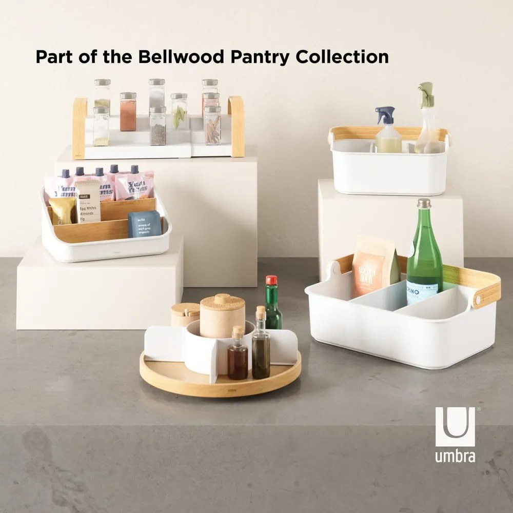 Naturalny drewniany organizer łazienkowy Bellwood – Umbra