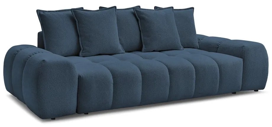 Ciemnoniebieska sofa z tkaniny szenilowej 278 cm Everest – Bobochic Paris