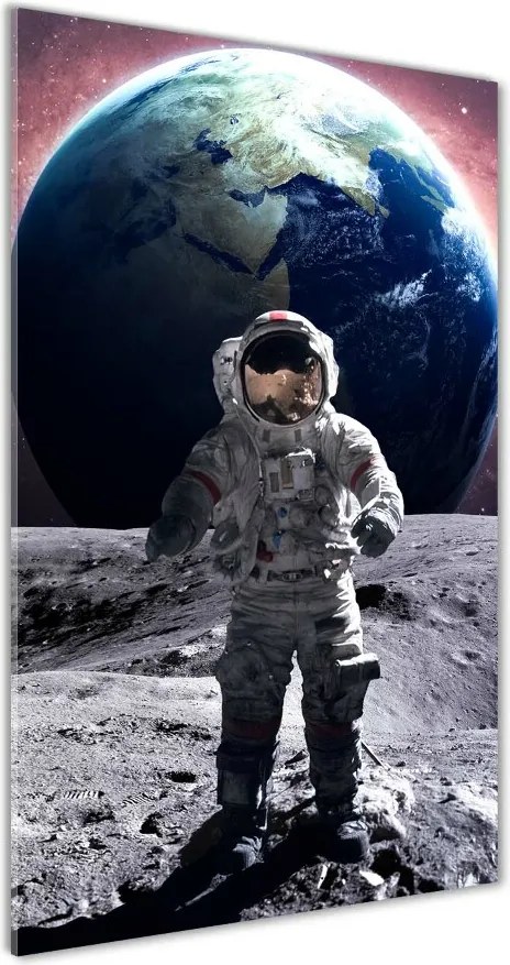 Foto obraz szkło hartowane pionowy Astronauta