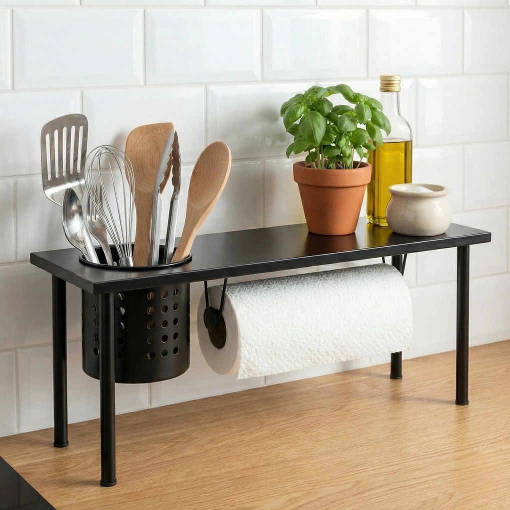 Półka kuchenna na przyprawy z uchwytem na ręcznik 2w1 – Blanco WENKO