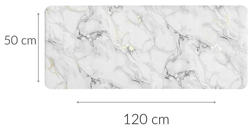 Podłużna mata łazienkowa ze wzorem, 50 x 120 cm