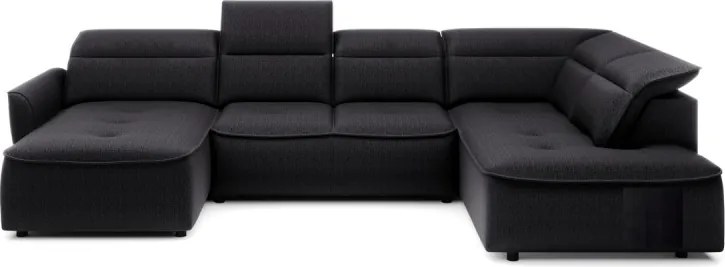 Narożnik MURILLO XL z elektryczną regulacją siedziska Prawostronny w tkaninie VOUGE 18 WERSAL