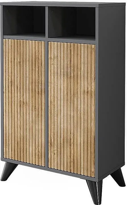 Szafka Midi antracyt/dąb górski 60x30x97 leano