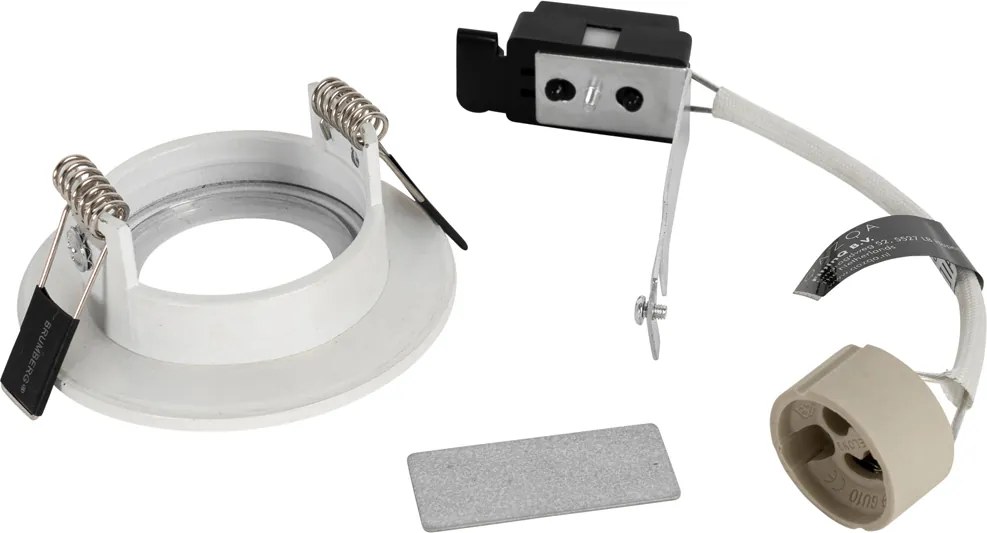 Zestaw 12 białych okrągłych opraw LED GU10 50 mm IP44 - Xena