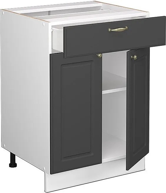 Szafka dolna do kuchni antracytowo-złoty 60x60x82 fame-line