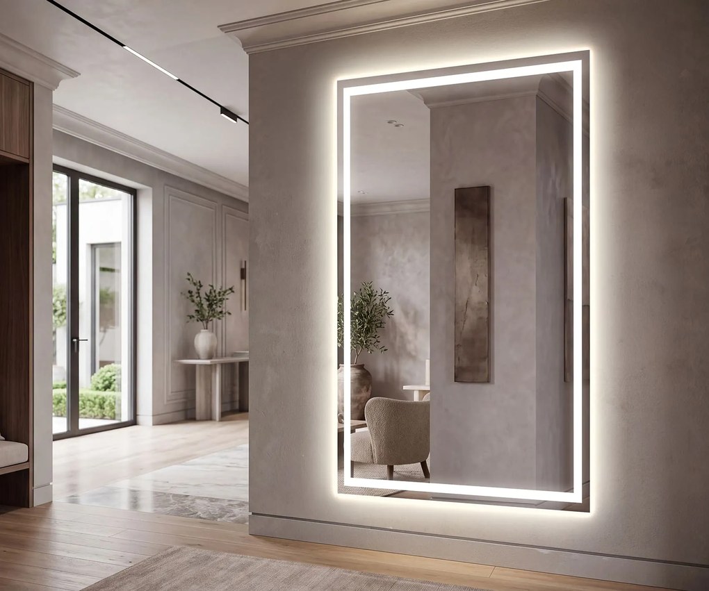 Lustro do Przedpokoju Podświetlane LED L49