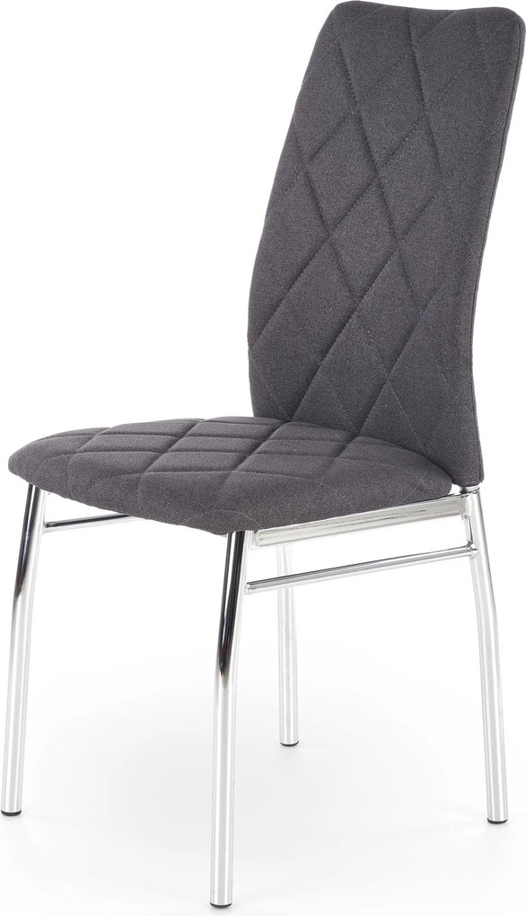 Tapicerowane krzesło do jadalni na metalowych nogach K309 Halmar