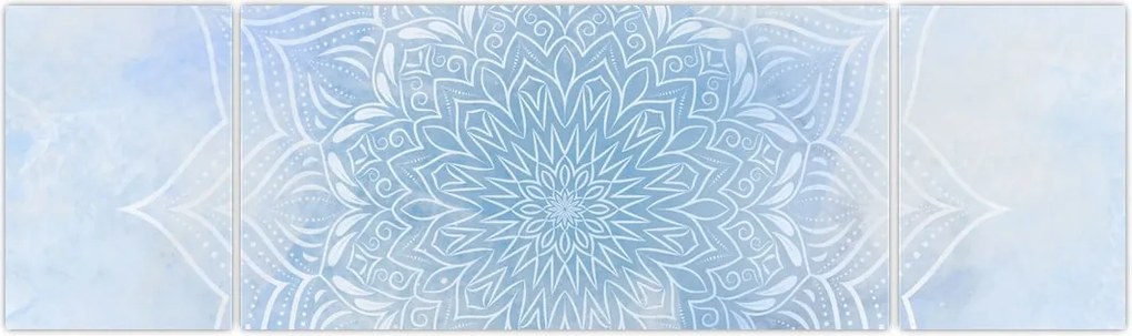 Obraz - Zimowa mandala (170x50 cm)