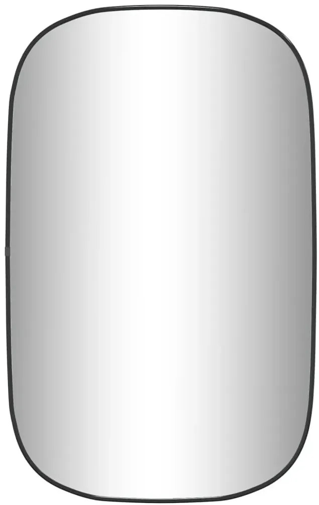 Lustro owalne w czarnej ramie 80x50 cm D7-B12