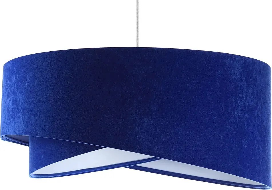 Niebiesko-biała asymetryczna lampa wisząca - 7X EX989 B4-T96