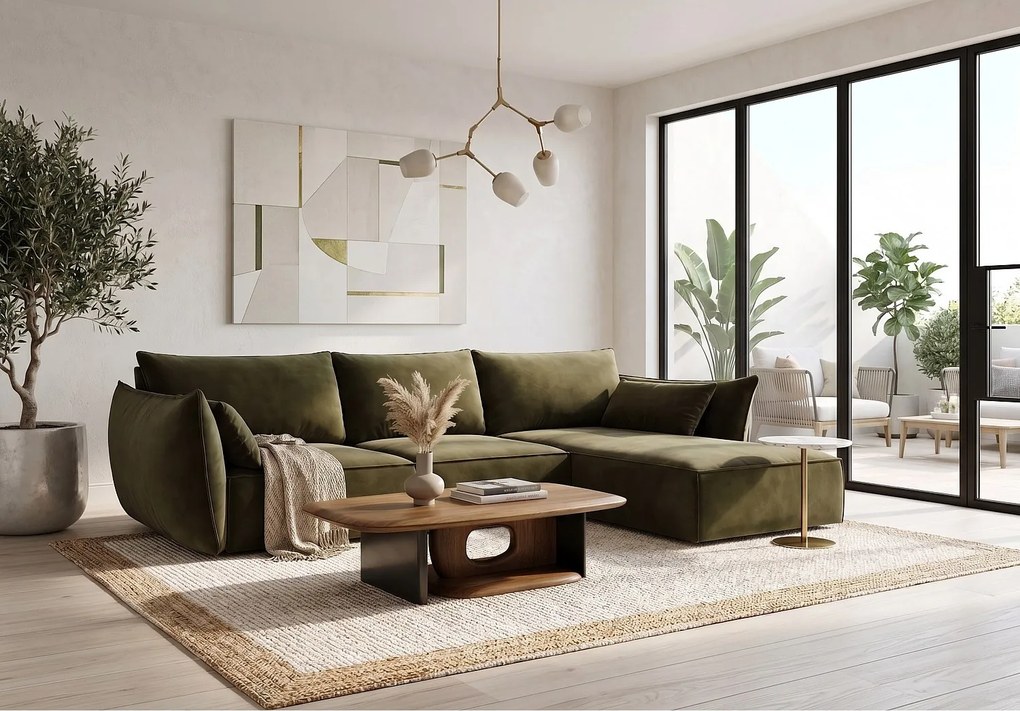 Narożnik prawy Cookie 308x171 cm Manila 34 zielony