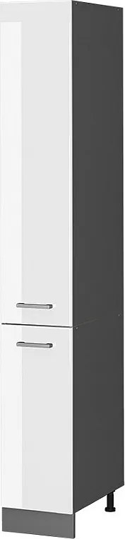 Szafka aptekarska biały wysoki połysk 30x57.2x206.8 r-line