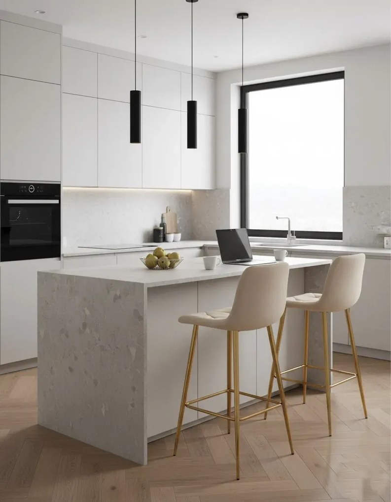 Hoker welurowy beżowy glamour G4-F89