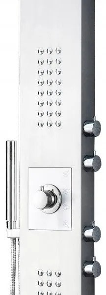 Kolumna prysznicowa 8815 z termostatem SEDALPanel prysznicowy ze szczotkowanego aluminium