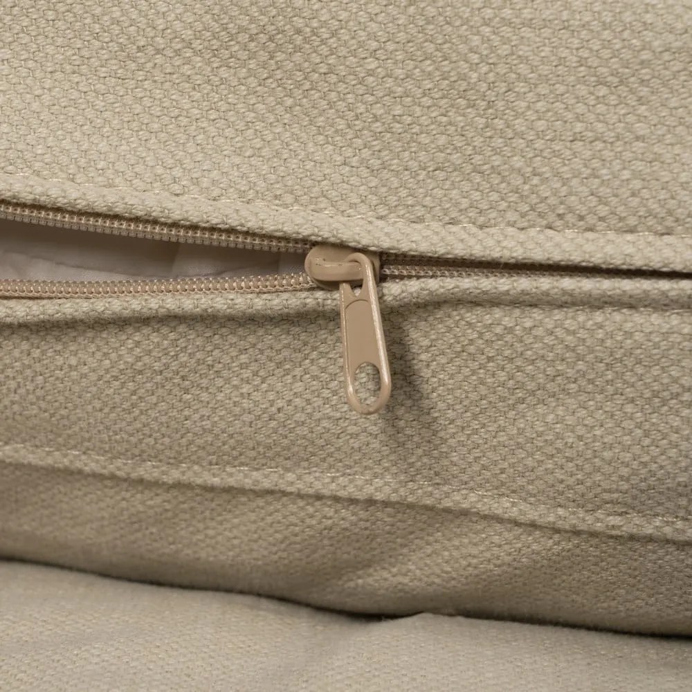 Beżowa lniana sofa 212 cm – Ixia