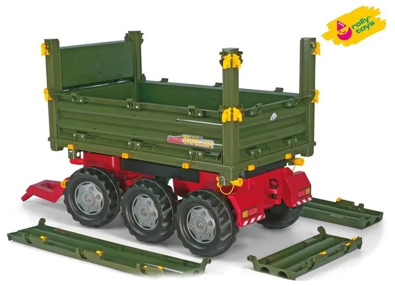 Rolly toys rollytrailer wielka przyczepa 3 osie multi trailer