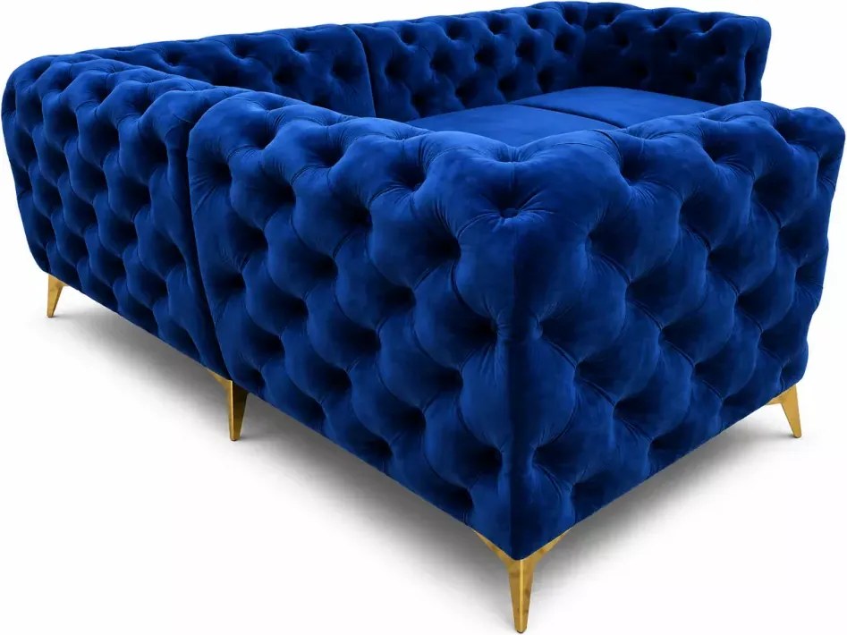 Narożnik pikowany Chesterfield Moet 202x262 cm glamour luksusowy do salonu