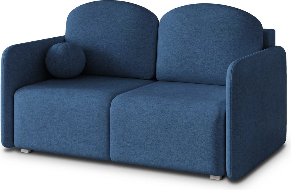 Masseno Sofa SUVI II z funkcją spania i pojemnikiem na pościel, Rozkładana sofa - Niebieski, NEVE 77