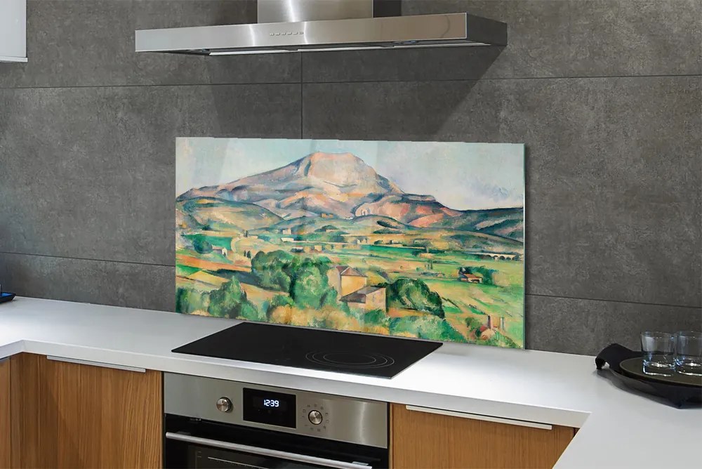 Szklany Panel Góra Świętej Wiktorii - Cézanne