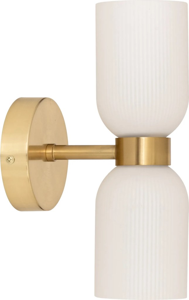 Szklany kinkiet ścienny RIO, 2 źródła światła, wys. 26,5 cm