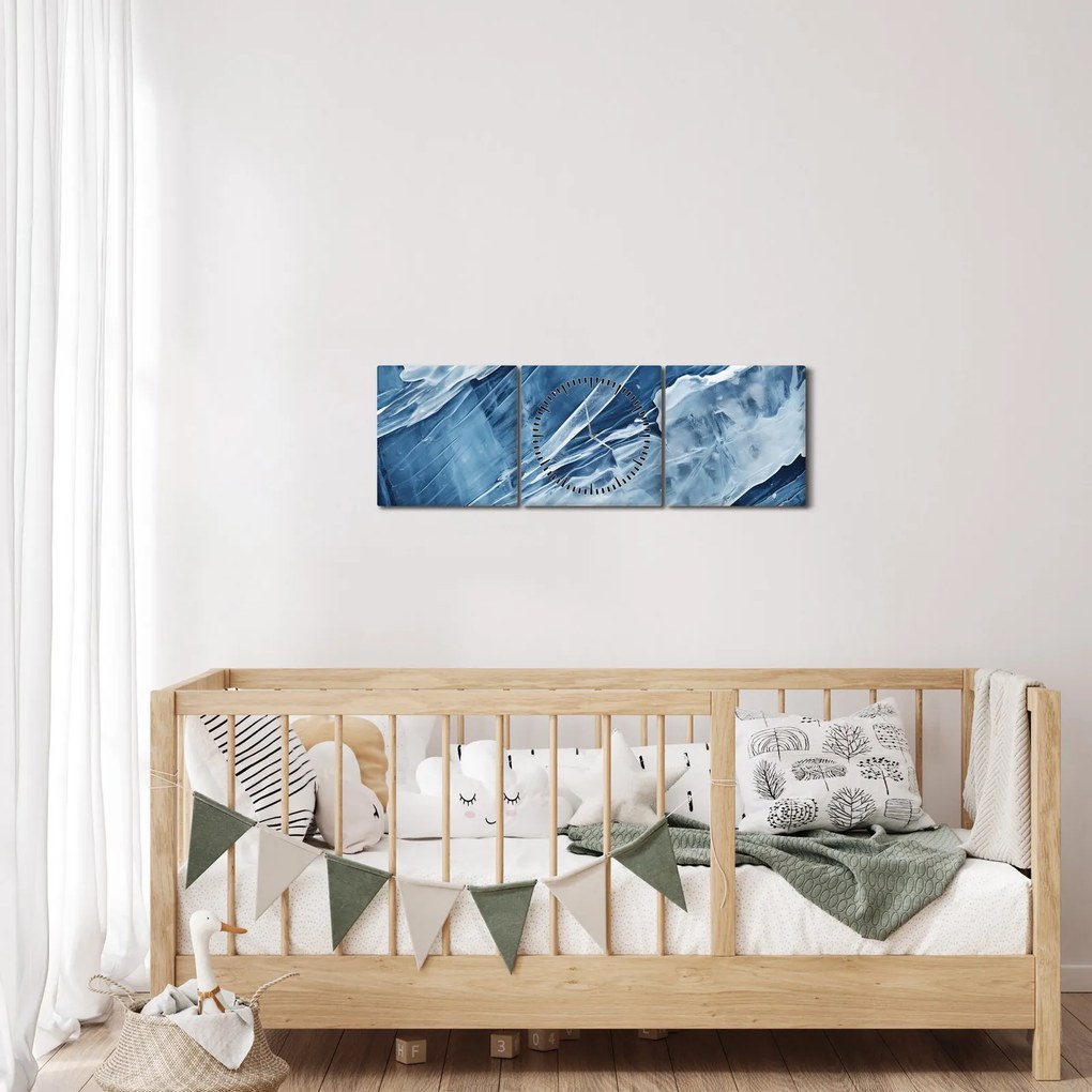 Obraz - Szczegół obrazu (z zegarem) (90x30 cm)