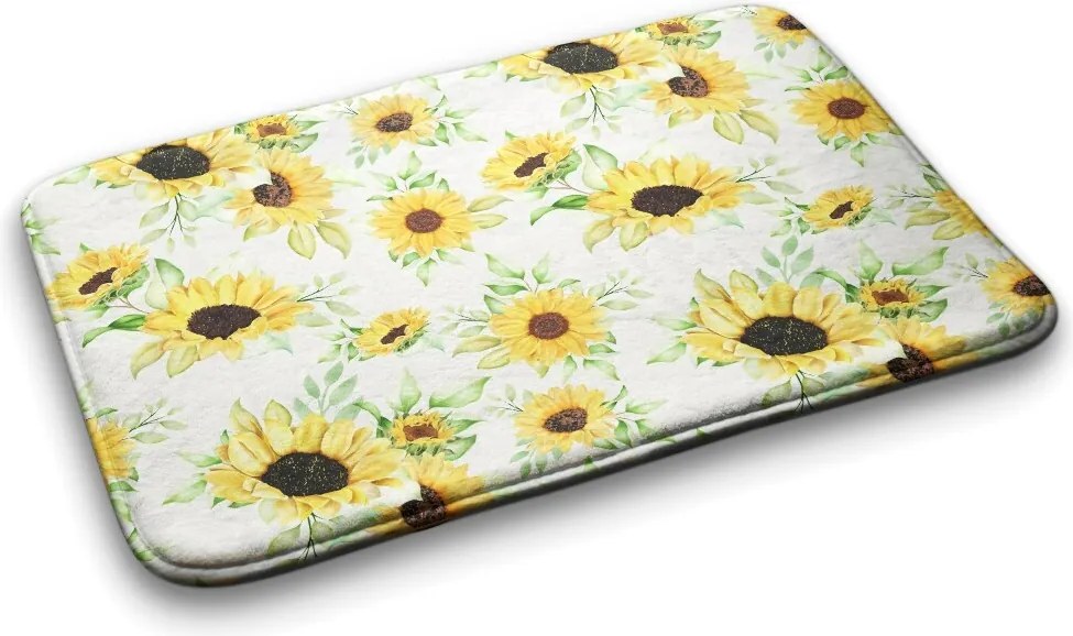 Dywanik antypoślizgowy do łazienki Dywanik antypoślizgowy do łazienki Słoneczniki Kwiaty