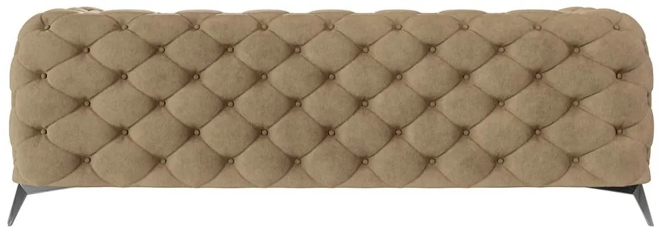 Jasnobrązowa aksamitna sofa 225 cm Chelsea – Ropez