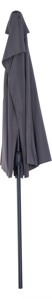 Parasol ogrodowy aluminiowy z korbką półkolisty outsunny