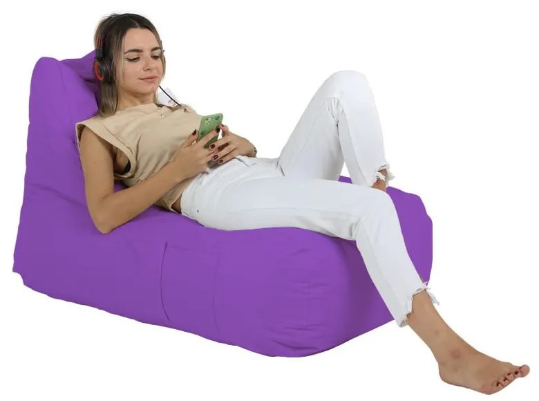 Fioletowy worek do siedzenia Trendy – Floriane Garden