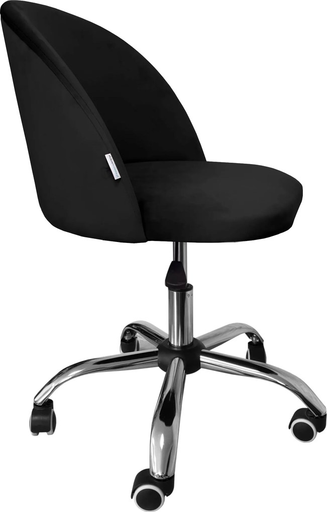 Fotel obrotowy COLIN krzesło biurowe fotel ergonomiczny do biurka : Kolor Stelaża - Chrom, Kolor tkaniny - VELVET - MG19, Typ siedziska - Siedzisko obrotowe 360°, Typ tkaniny - Velvet