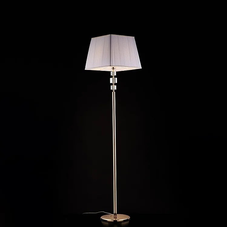 Lampa podłogowa Franz w kolorze złotym i kryształowym, 1 lampa, abażur dm.45 .180 Ø40 BL275-PH-OR