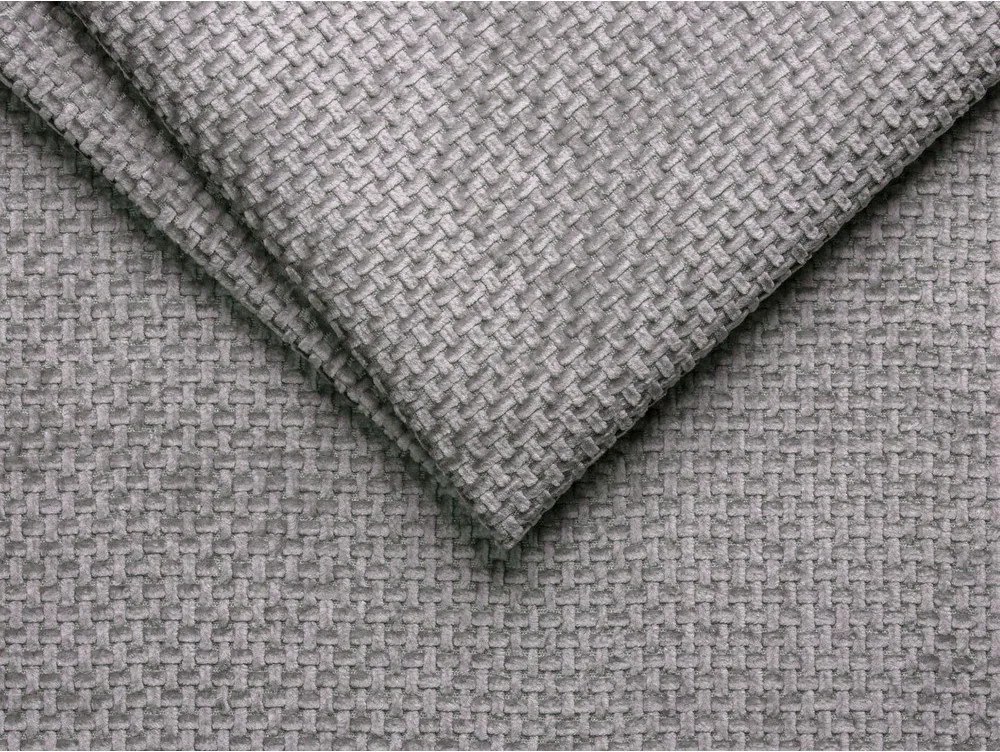 Szare tapicerowane łóżko dwuosobowe bez zagłówka 160x200 cm Whale – Micadoni