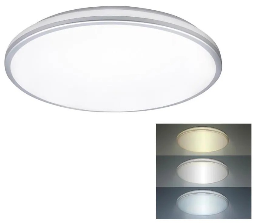 Solight WO796- LED sufitowe światło łazienkowe LED/18W/230V 3000/4000/6500K IP54