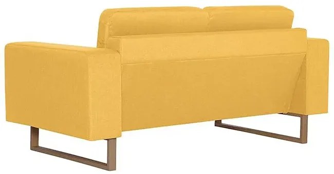 Elegancka dwuosobowa sofa Williams 2X - żółta