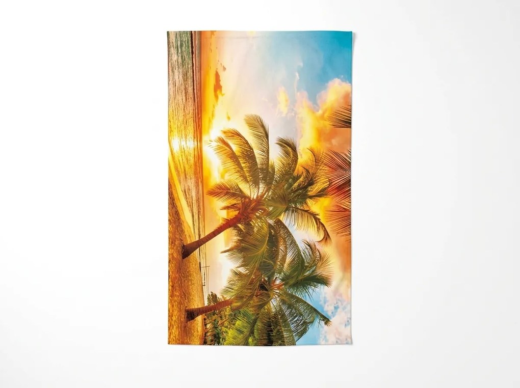 Ręcznik plażowy XX-large szybkoschnący SOLIVANA kolorowy 150 x 210 cm, 100% mikrofibra