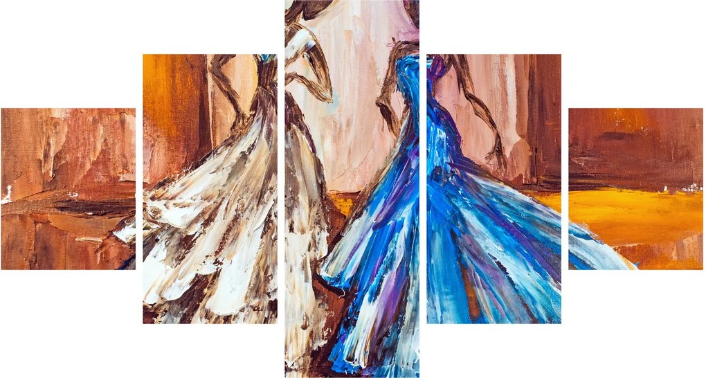 Obraz - tancerz, obraz olejny (125x70 cm)