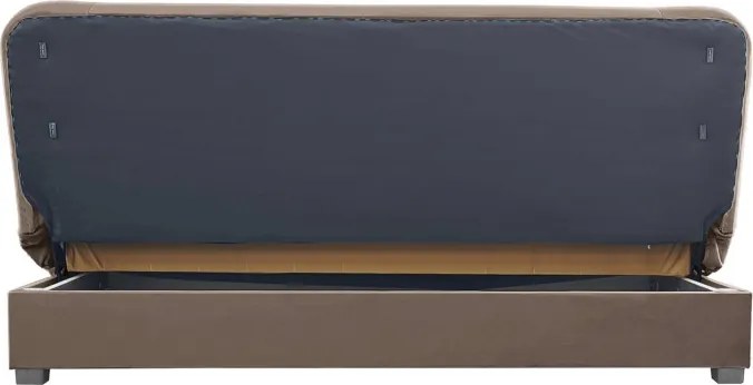 Sofa z Funkcją Spania PIANO Rozkładana Wersalka Dwuosobowa Beżowa Nowoczesna do Salonu