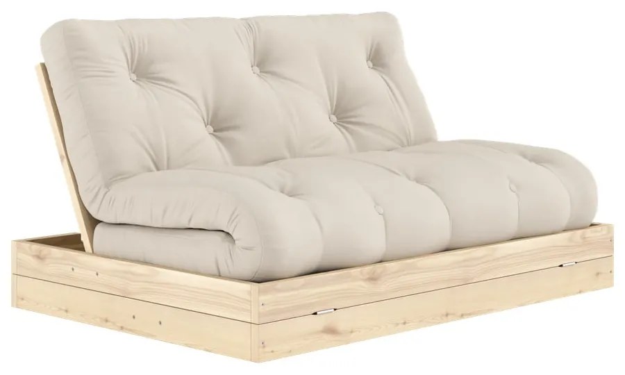 Beżowa rozkładana sofa 145 cm Flip – Karup Design
