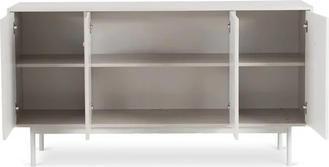 Komoda do Salonu MARLEN 155 cm Kaszmir Czterodrzwiowa Glamour