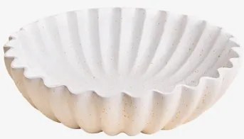 Avelin Dekoracyjna Misa Z Żywicy Biała & Ø25 Cm - Sklum