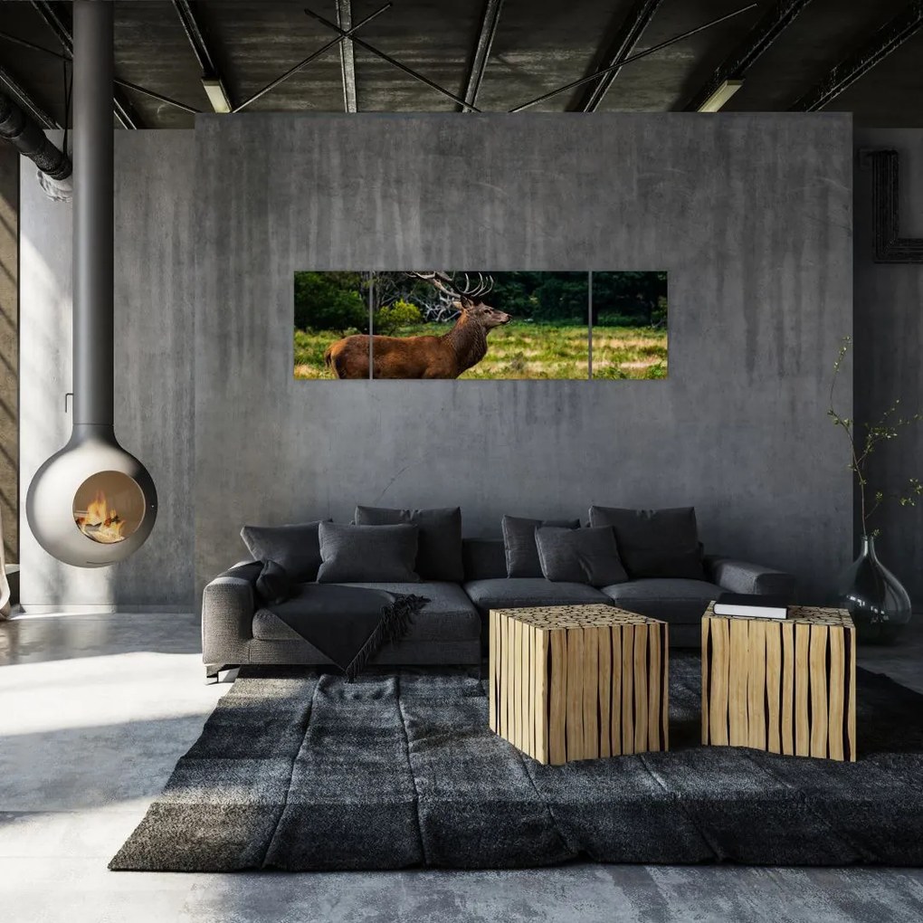 Obraz jelenia (170x50 cm)