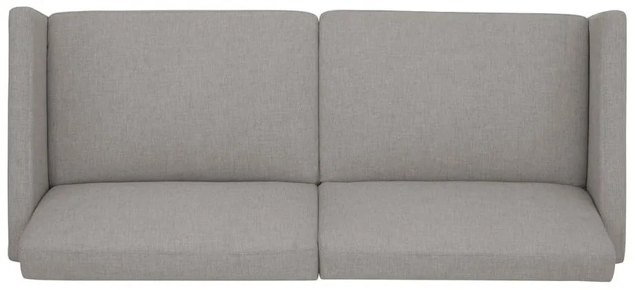 Jasnoszara sofa rozkładana 198 cm – Støraa