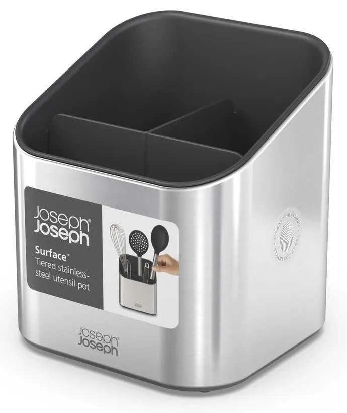 Metalowy stojak na przybory kuchenne Surface – Joseph Joseph