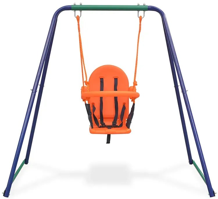 Ogrodowa huśtawka stojąca dla dzieci 2w1 E6-N78