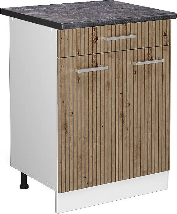 Szafka dolna do kuchni dąb rzemieślniczy 60x60x81.6 r-line