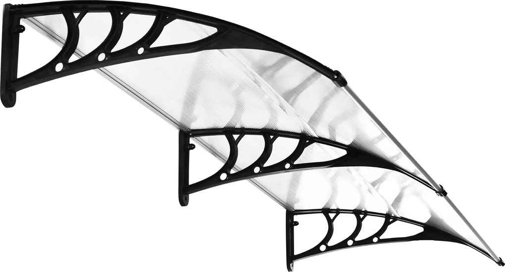 Podwójne Zadaszenie Outsunny: Ochrona przed słońcem i deszczem, Łatwa Instalacja, 75x195x23 cm