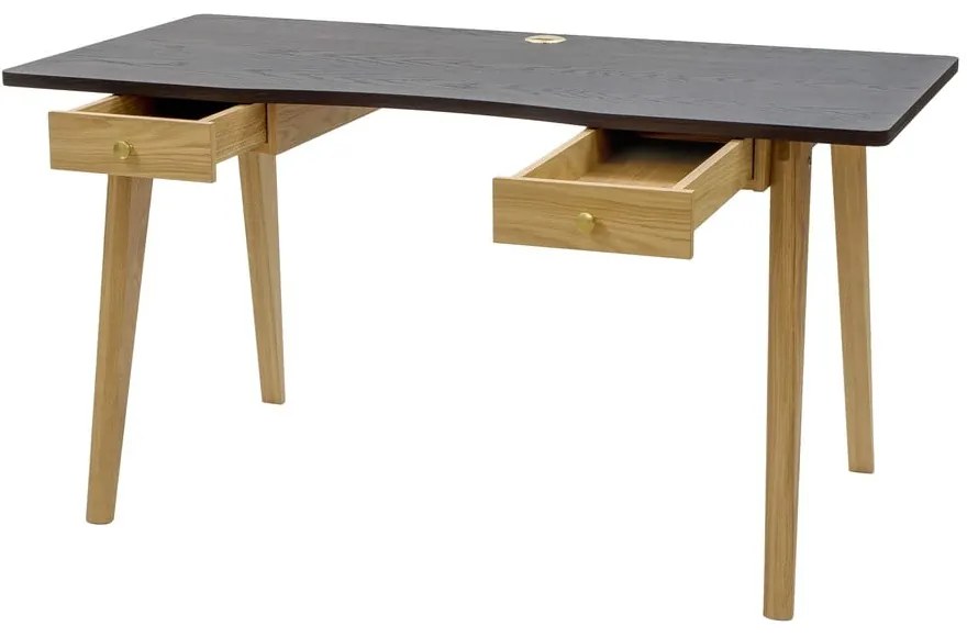 Biurko w dekorze dębu 70x140 cm Nice – Woodman